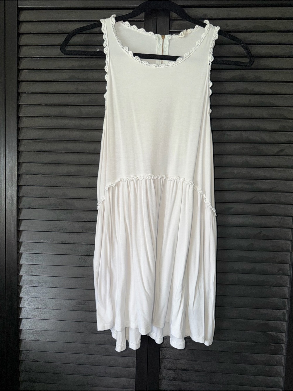 POL Women’s White Long Tank Top
